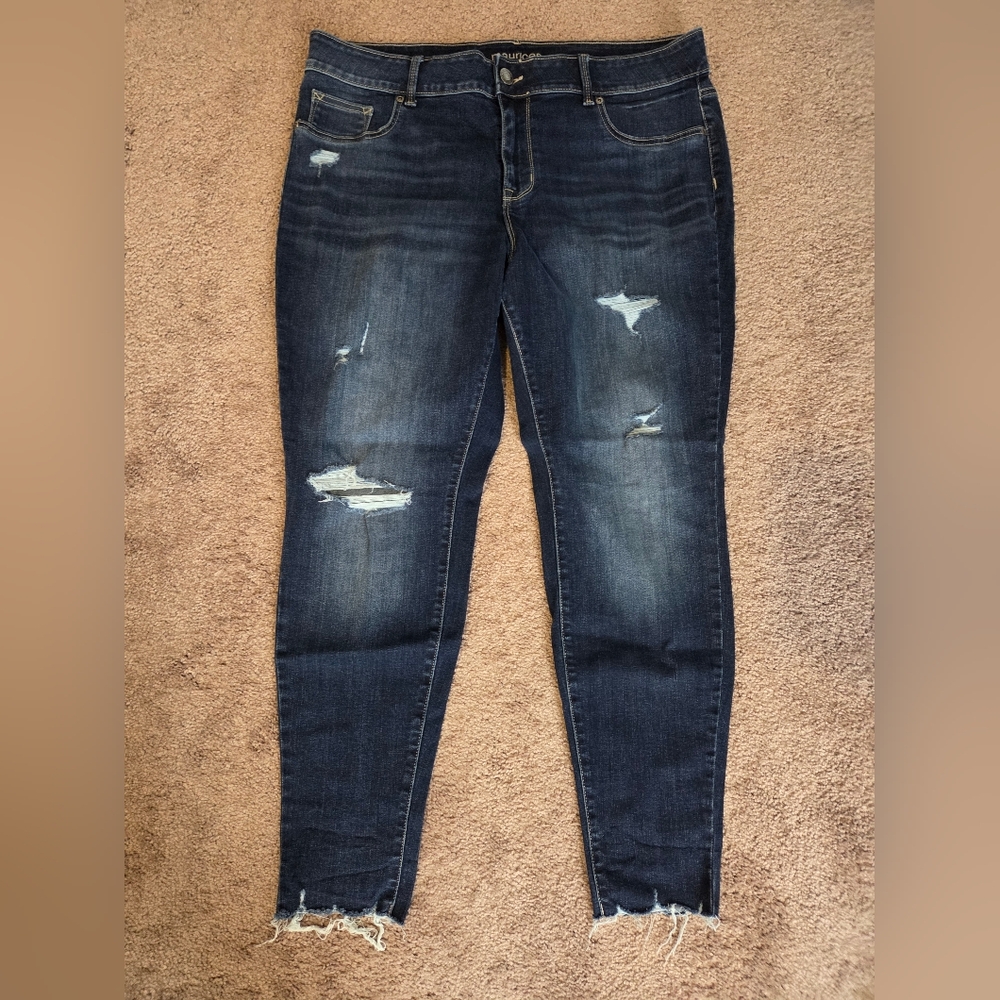 Maurices Distressed Skinny Jeans